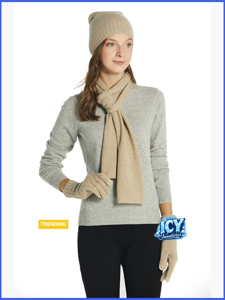 100% Cashmere Winter Scarf - Warm & Soft & Lightweight, Gift Ready